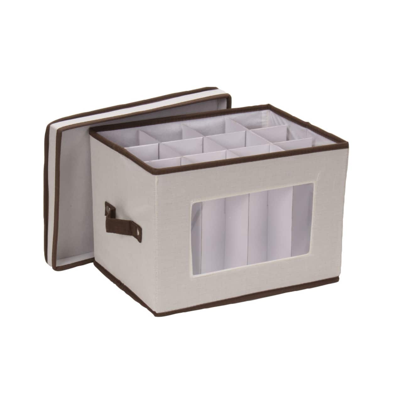 Household Essentials Champagne Glassware Storage Box